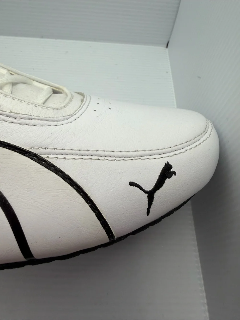 Puma ecoOrthoLite Men’s White Leather Lace-Up Sneakers